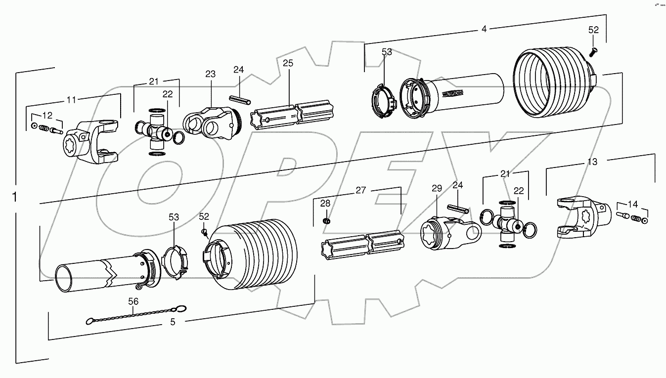 P.T.O shafts-drive-Pick-up