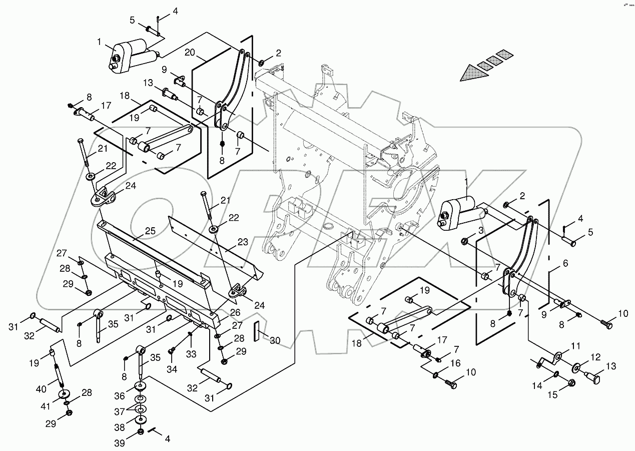 Shear bar adjustment