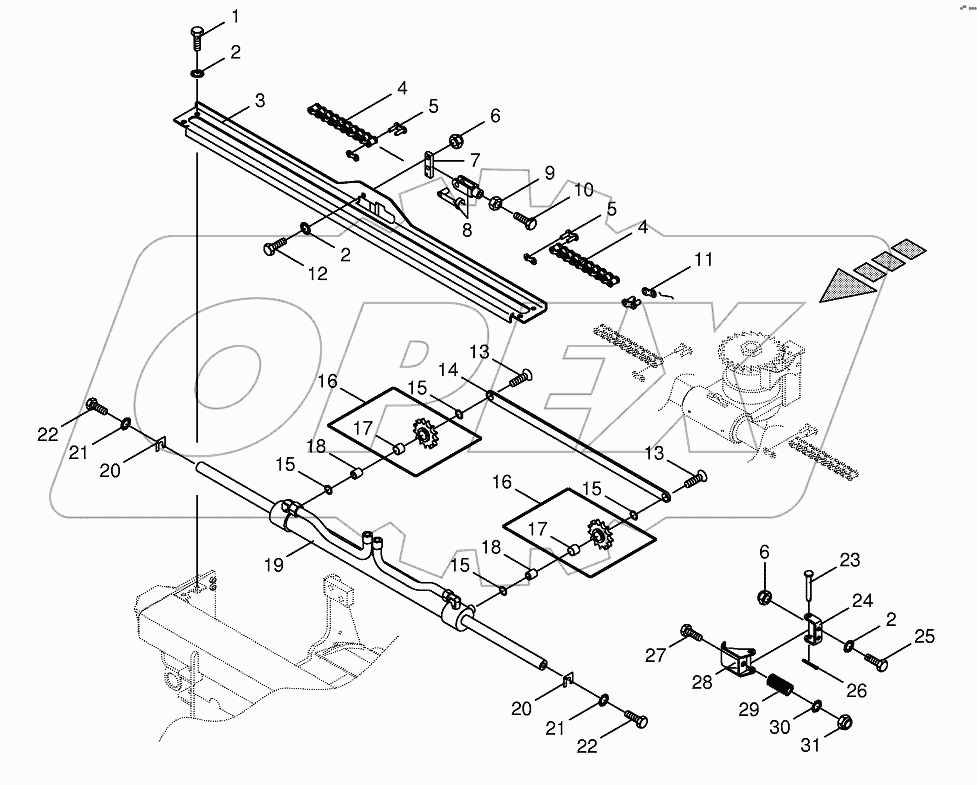 Sharpening device drive