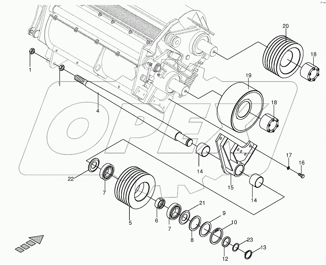 Pulley for changing directions