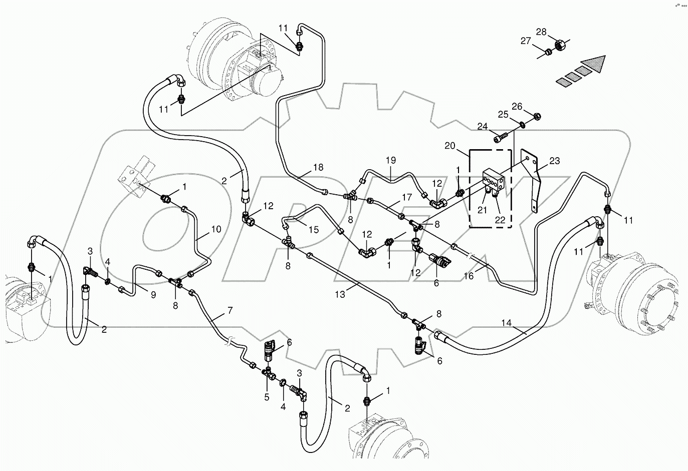 Hydraulics-speed range shifting 750481-753493