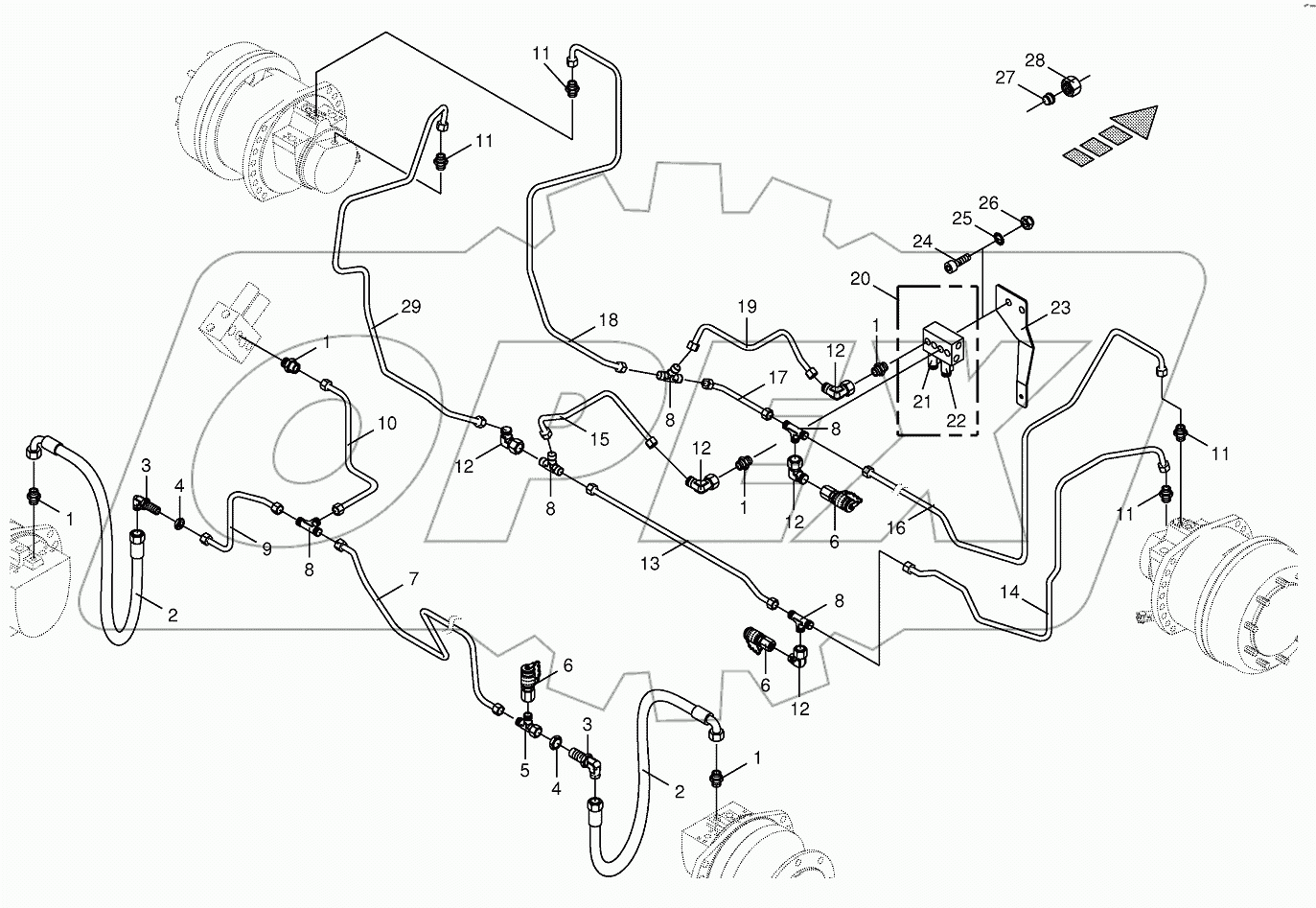 Hydraulics-speed range shifting 753494-773000