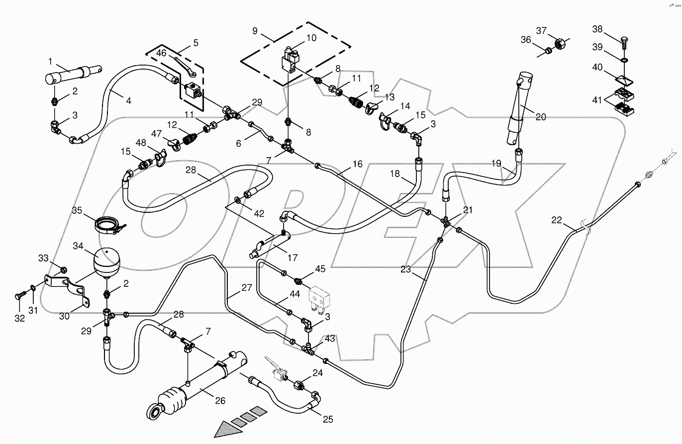 Charge pressure lines-front 750481-753493