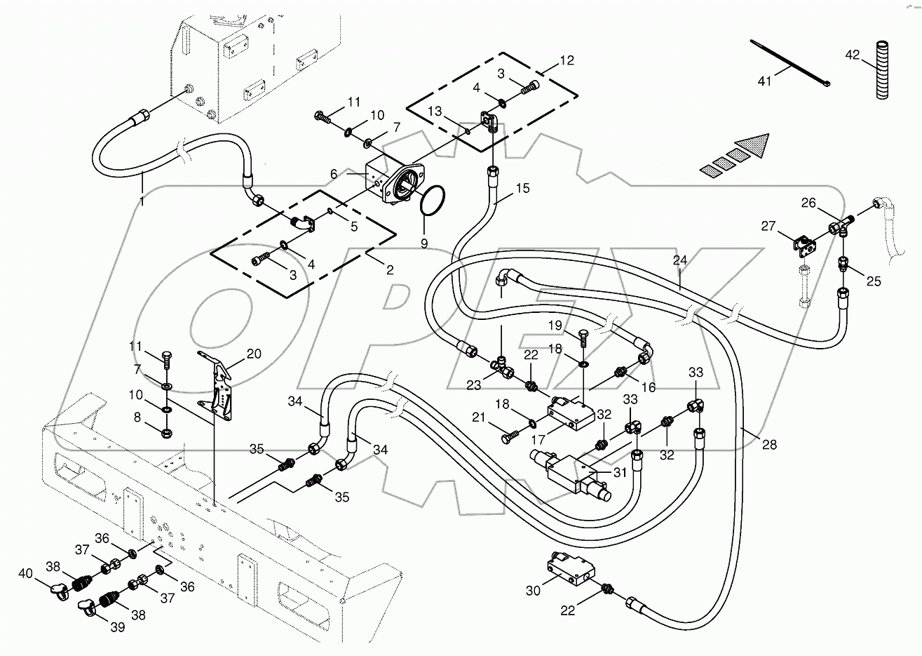 Hydraulics-additive connection back 750481-773000