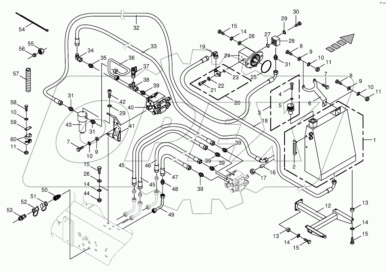 Hydraulics-additive connection back 750481-773000