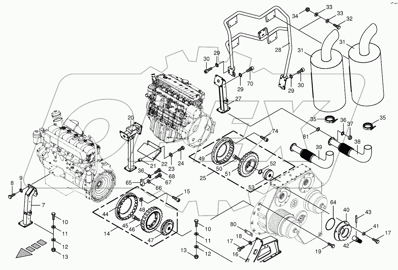 Clutch/Silencer-BIG X800