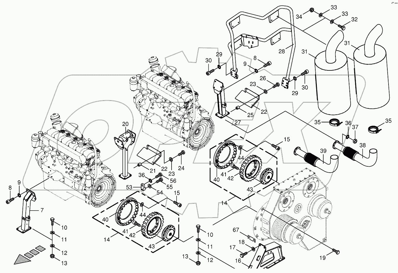 Clutch/Silencer-BIG X1000