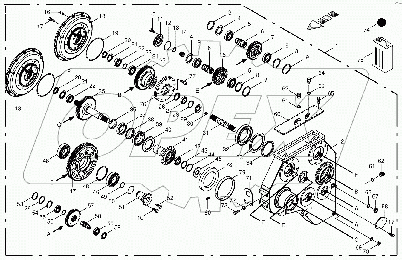 Motor output gear