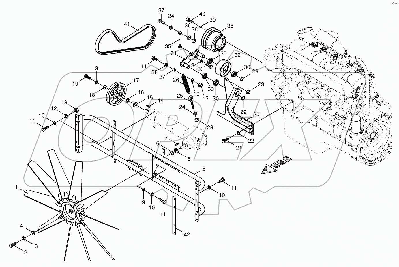 Ventilator wheel/Drive