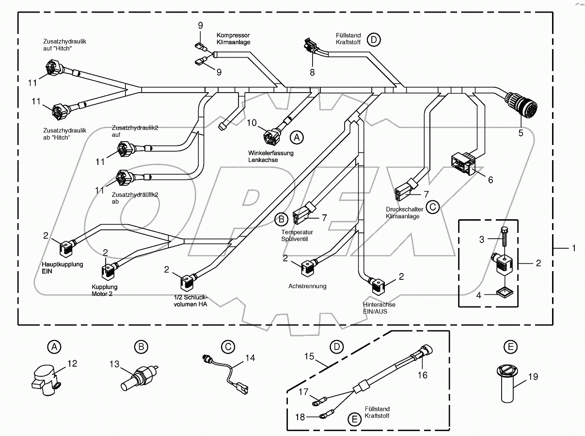 Wiring Harness-rear/drive valve