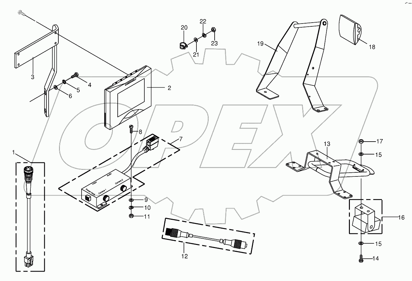 Camera surveillance/Rear view mirror