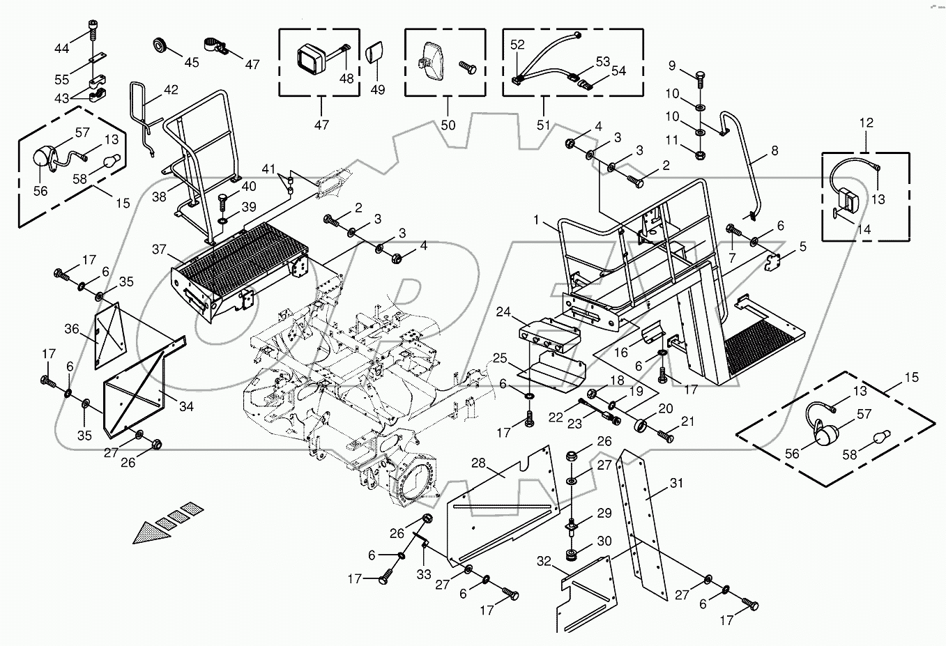 Cab access left/platform right