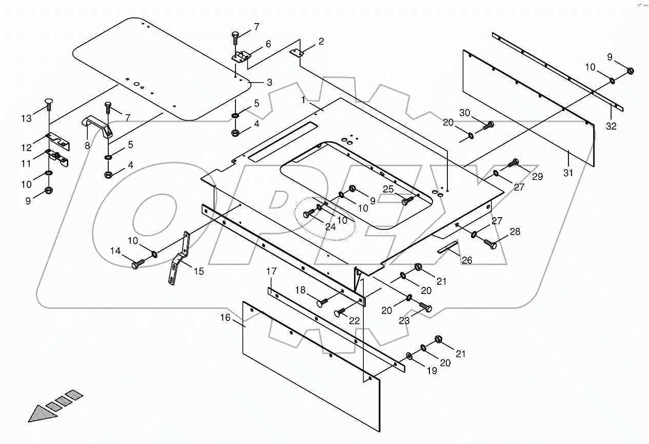 Cover-Feeder Housing