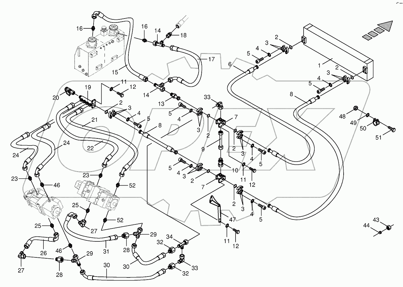 Housing line/oil cooler 753494-773000