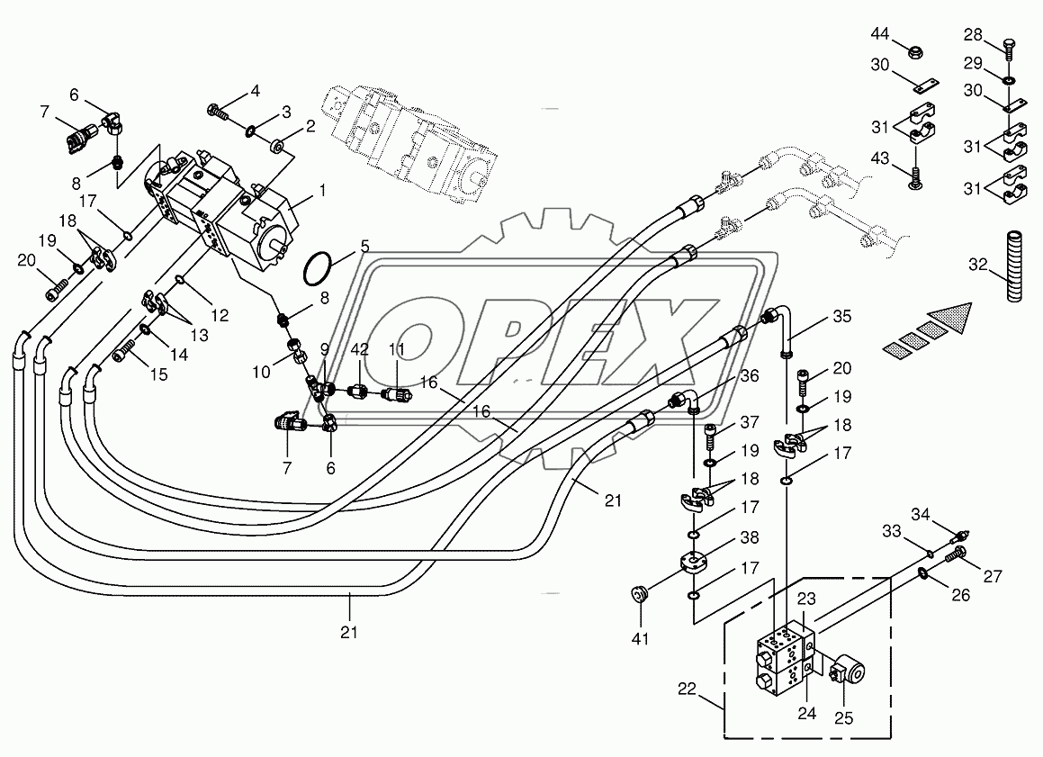 Traction drive pump