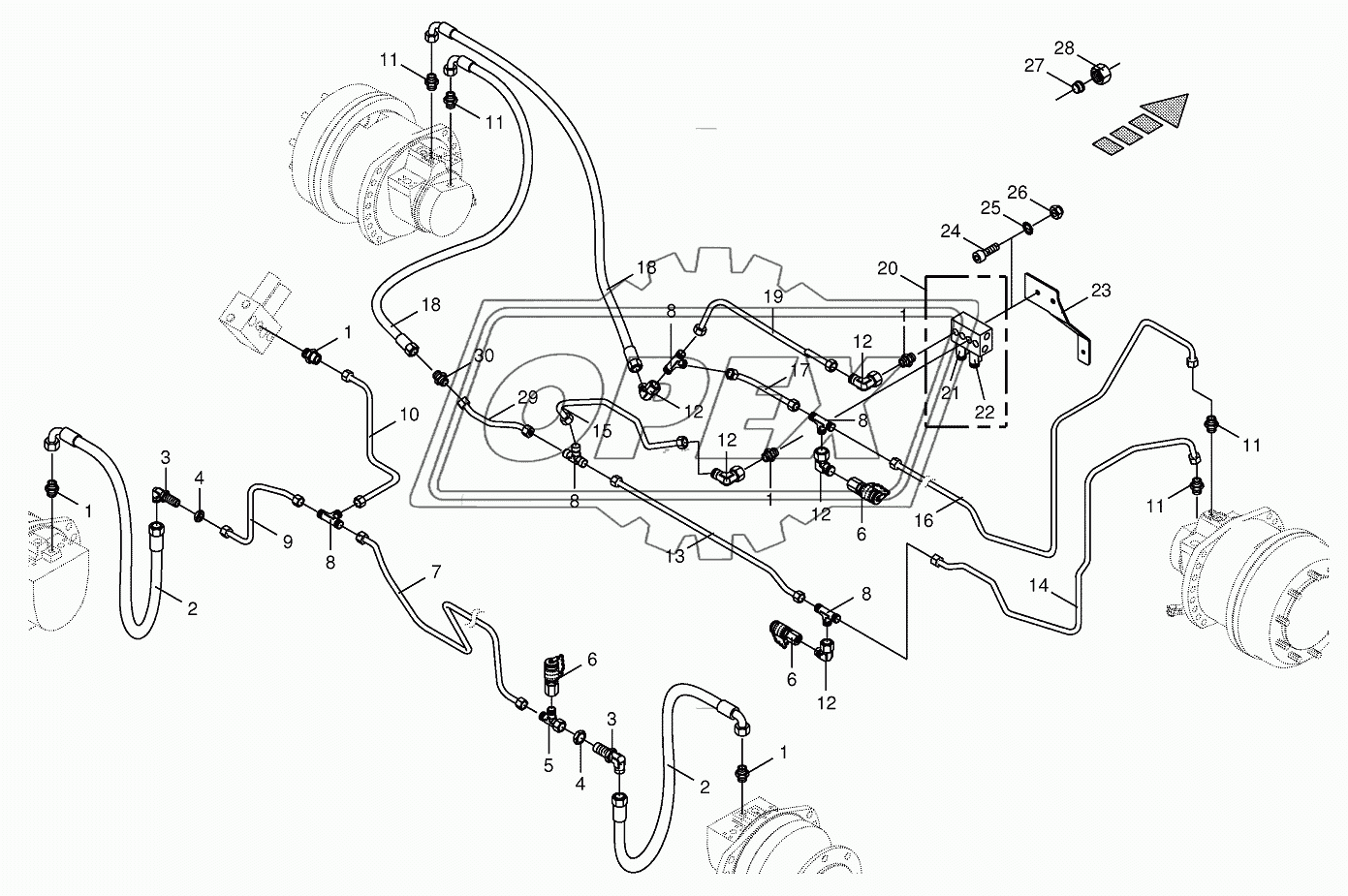 Hydraulics-speed range shifting 773001 - 784616