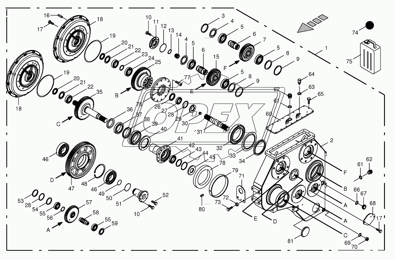 Motor output gear