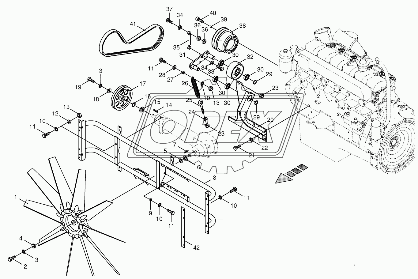 Ventilator wheel/Drive