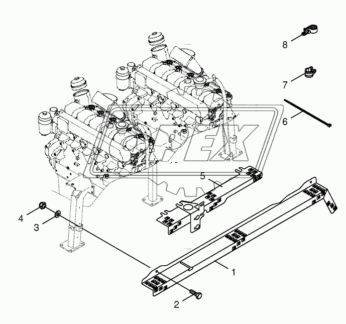 Wiring harness fastening