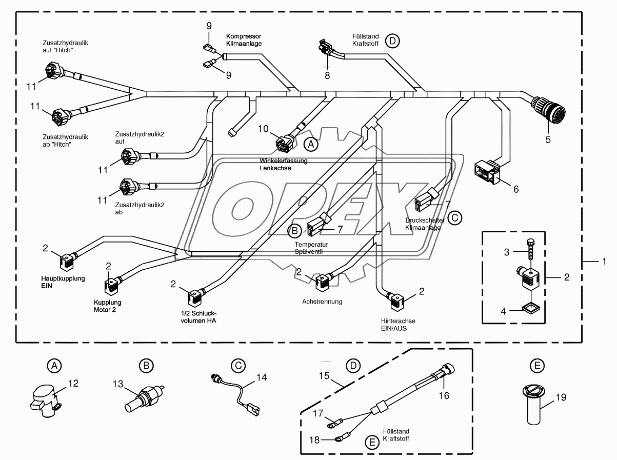 Wiring Harness-rear/drive valve