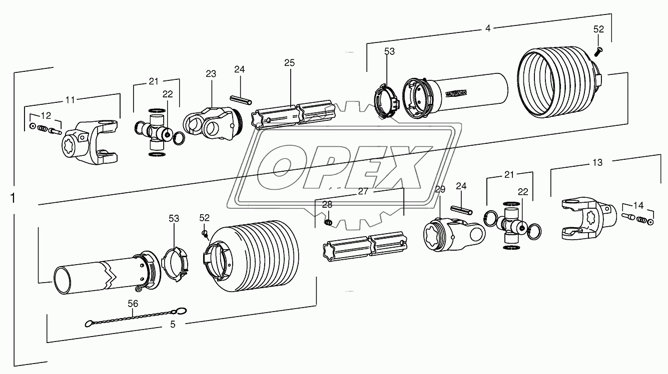 P.T.O shafts-drive-Pick-up