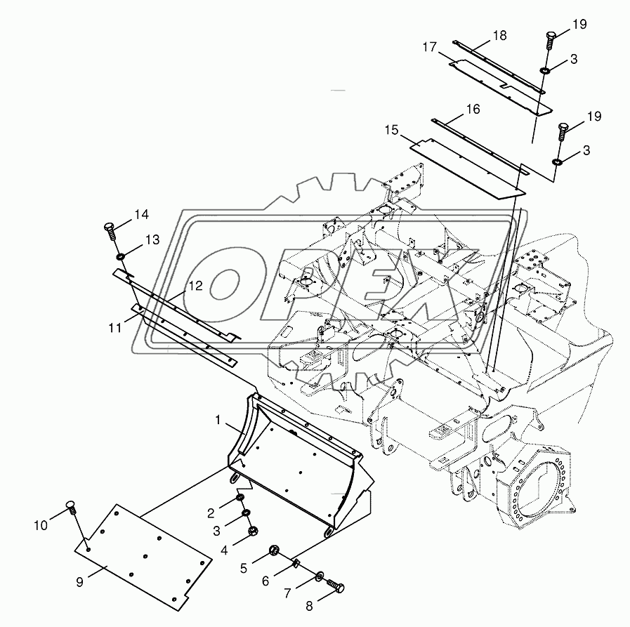 Transfer channel-not spring-mounted