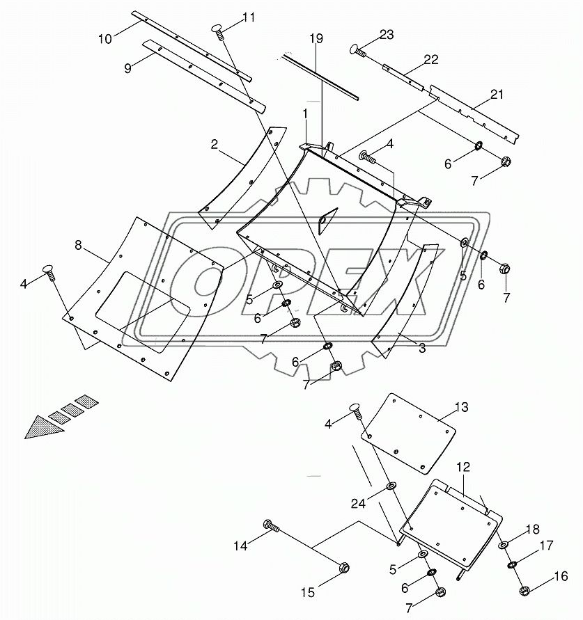 Grass channel-not spring-mounted