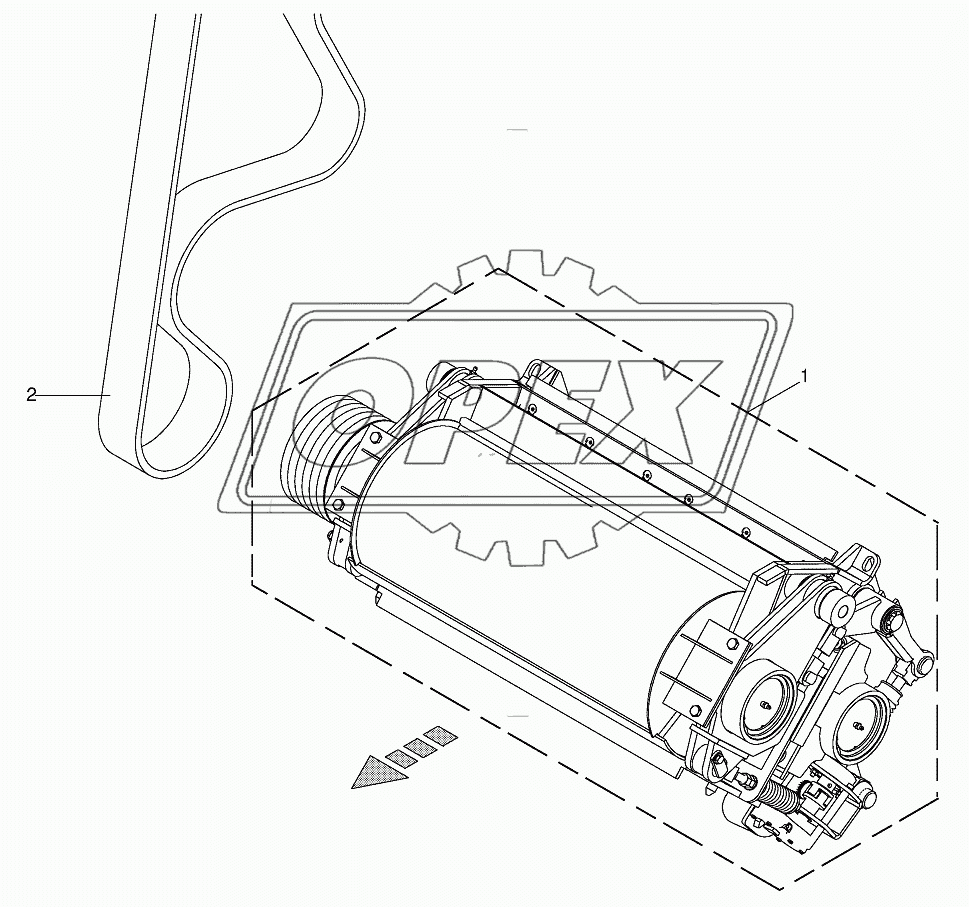 Grain conditioner cpl.-not spring-mounted