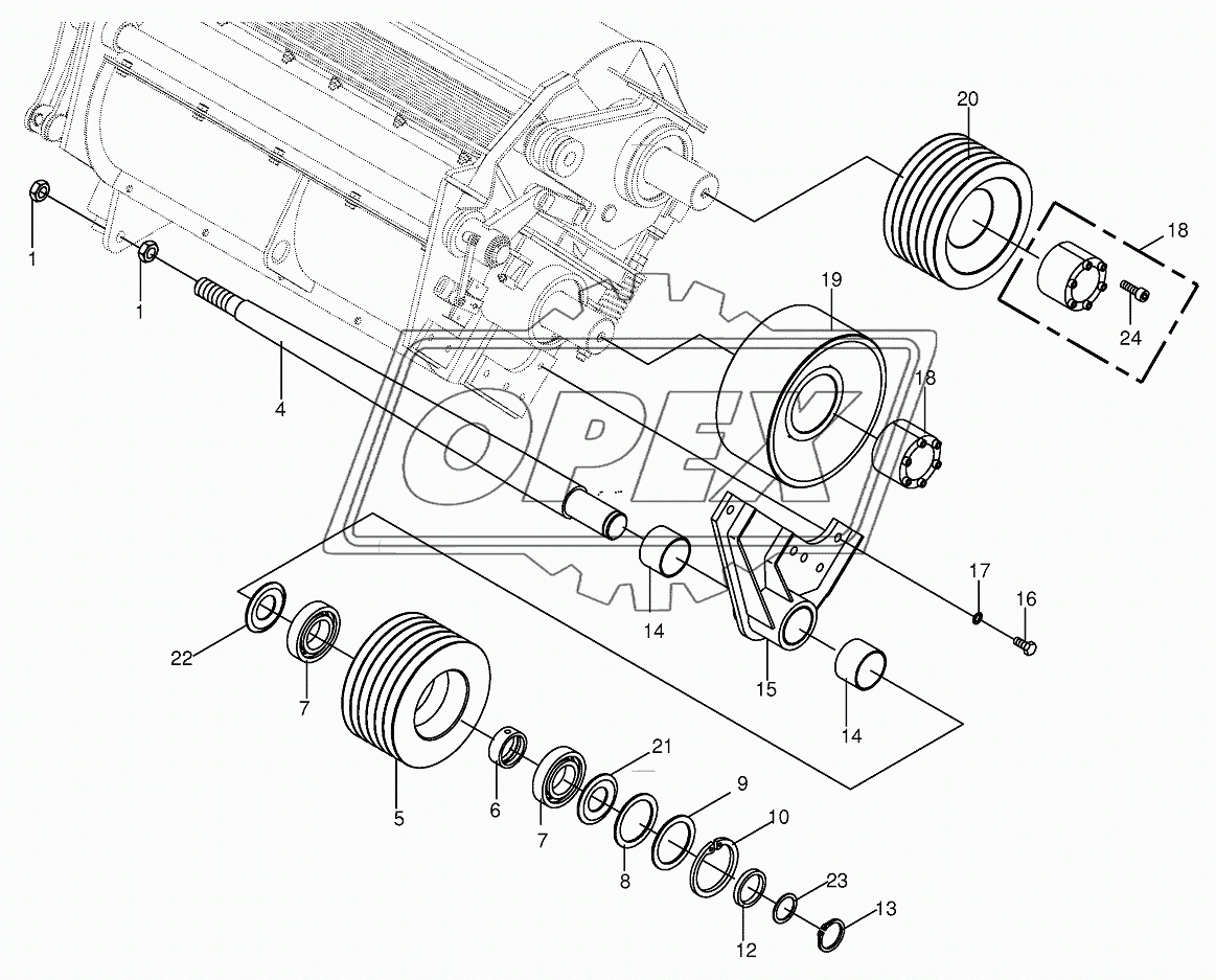 Pulley for changing directions