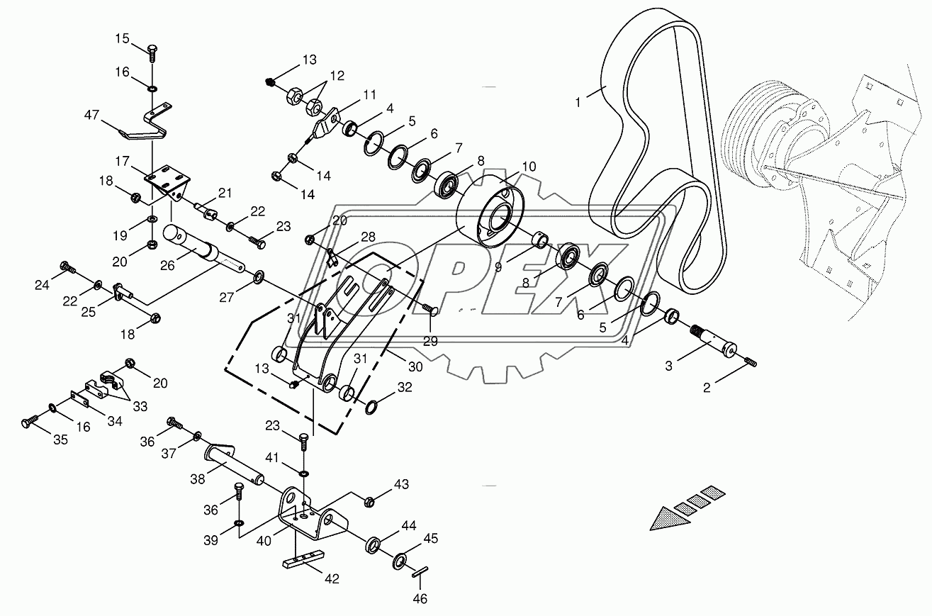 Cracker drive/tensioning device 773001 - 793828