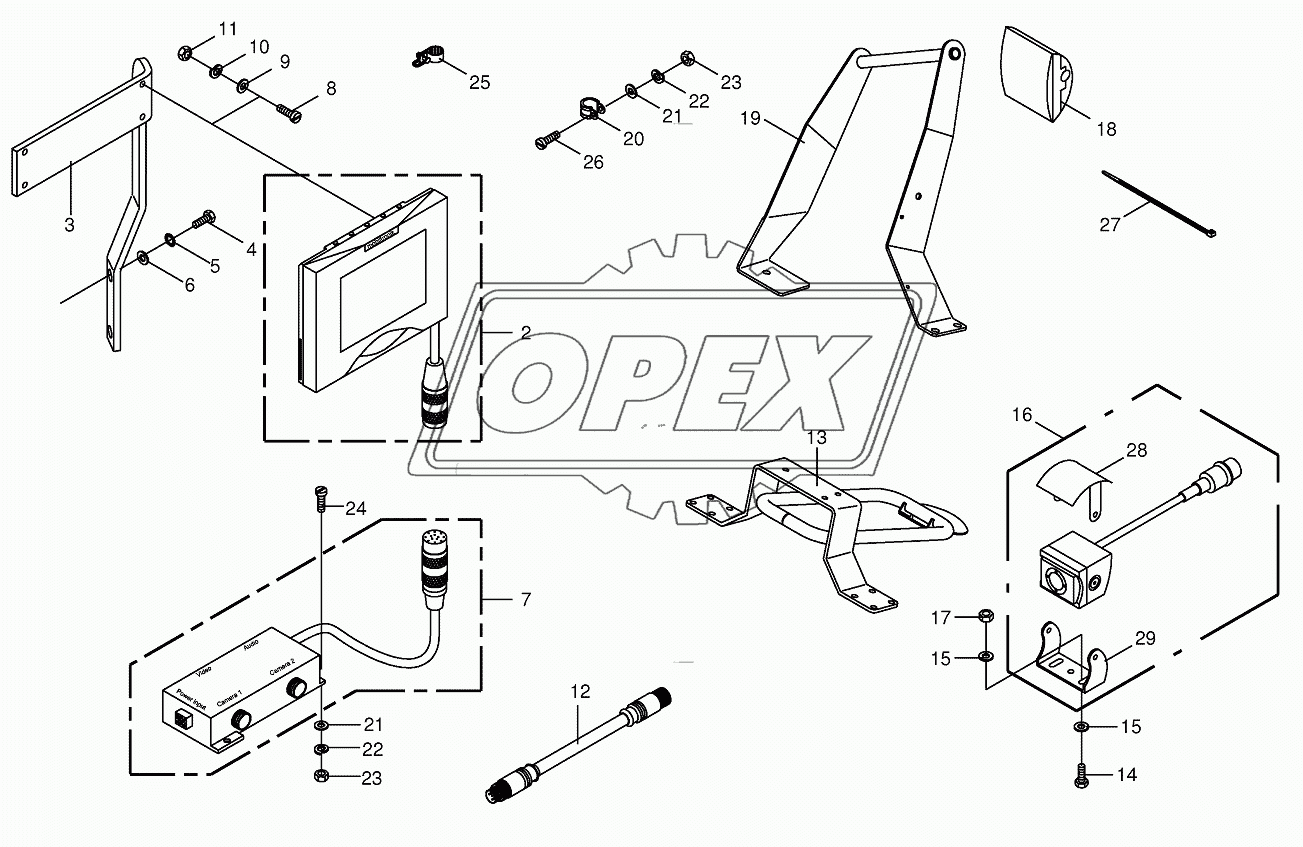 Camera surveillance/Rear view mirror