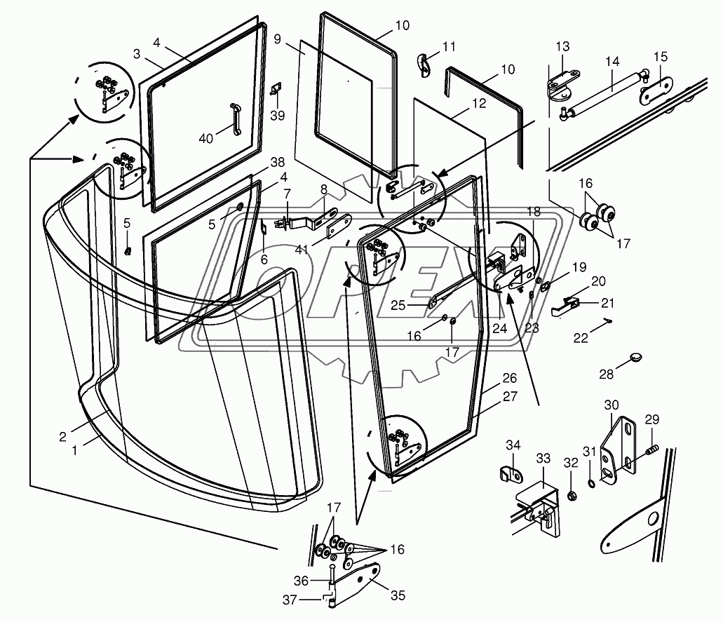 Cab-glazing