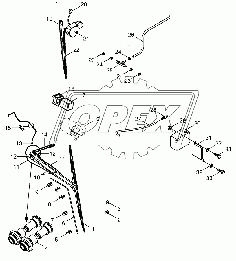 Glass wiper