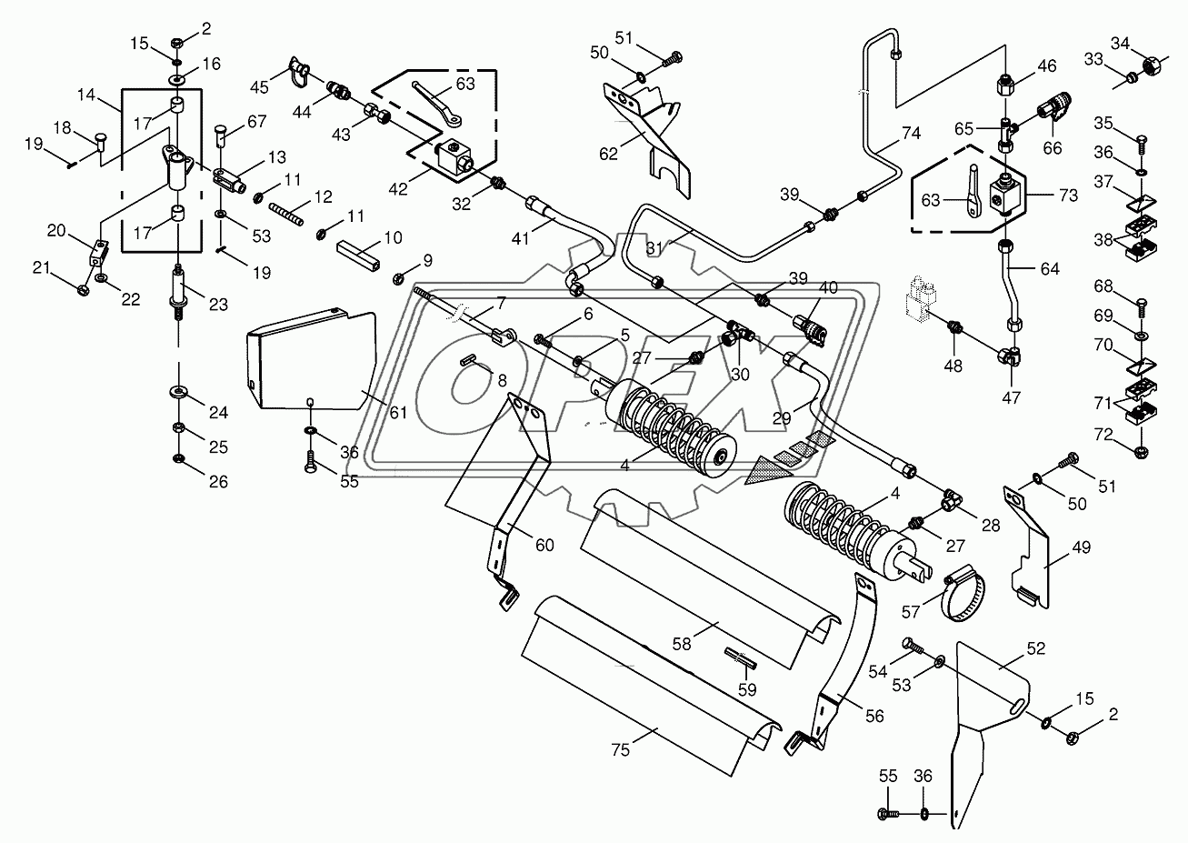 Hydraulic parking brake