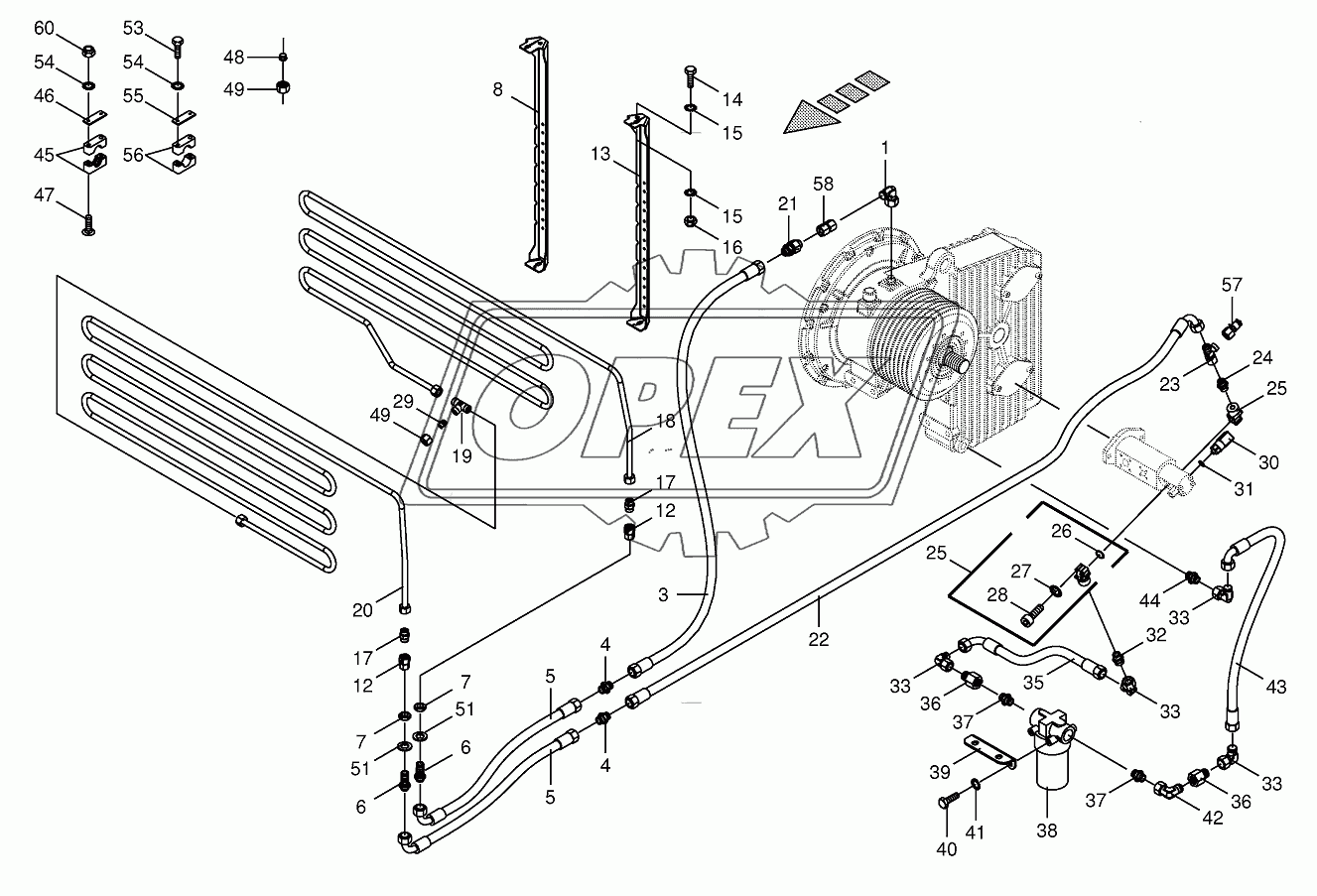 Gear oil cooler 853001
