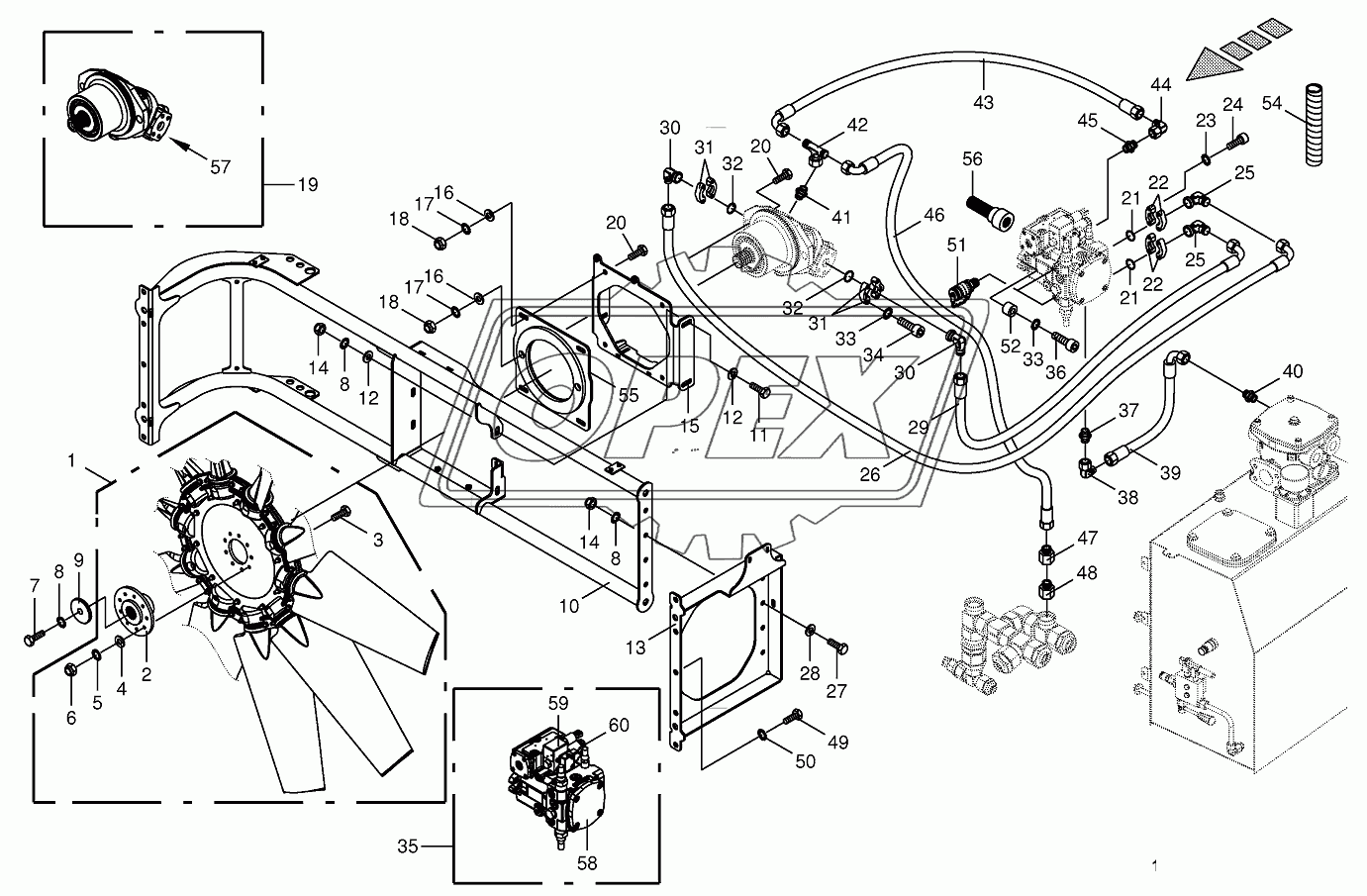 Ventilator wheel/Drive