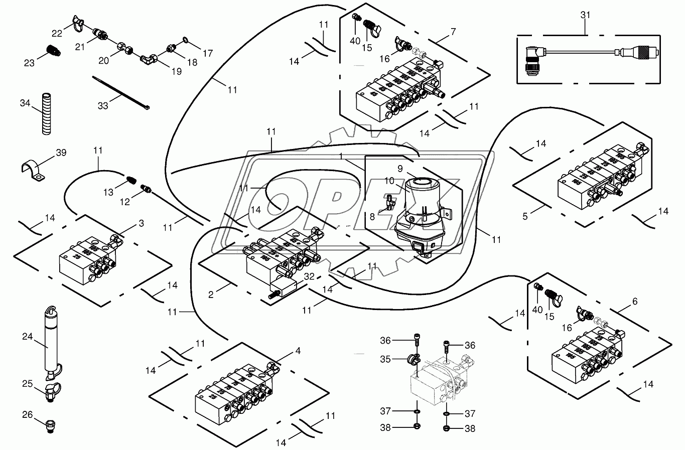 Central lubrication 833001-863100