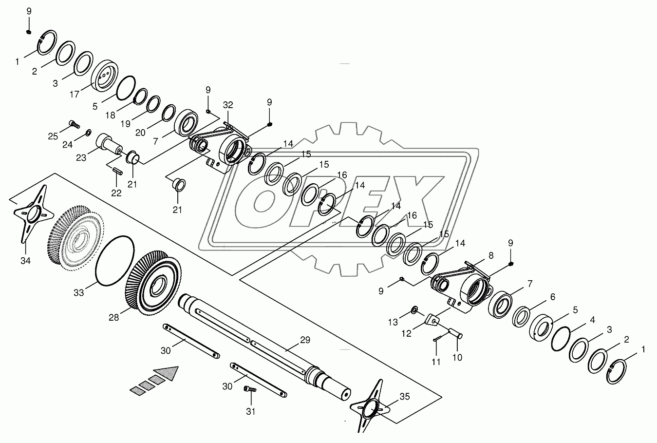 Disc roller-front