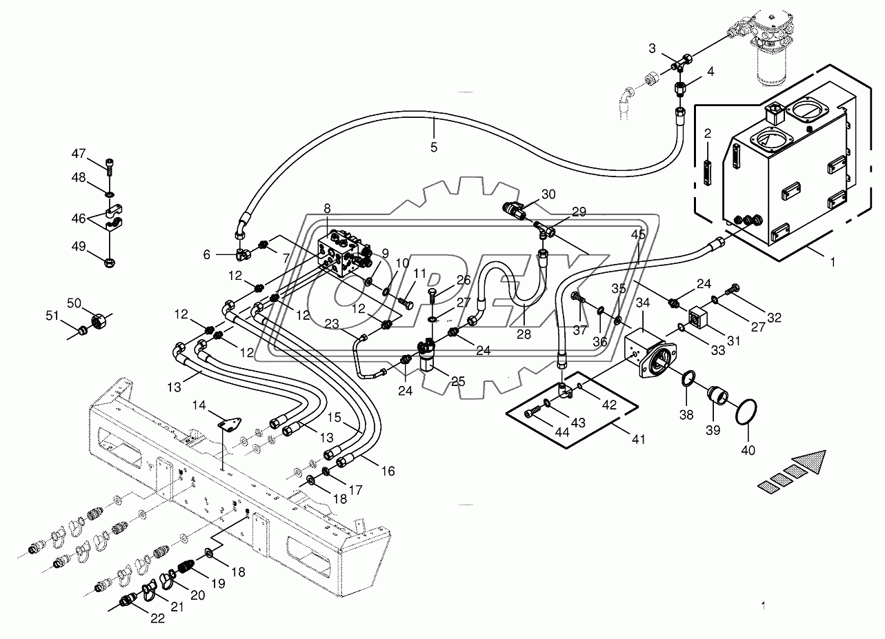 Hydraulics-additive connection back 2