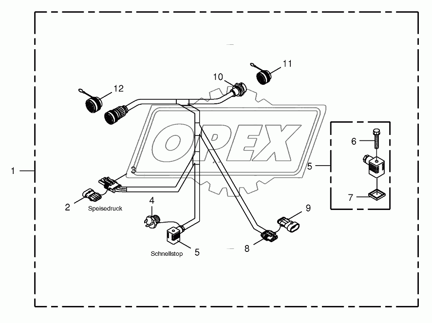 Wiring harness-CropControl/RockProtect