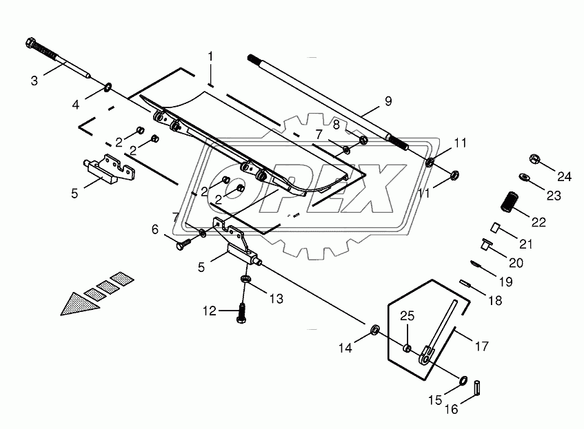 Drum base-spring-mounted