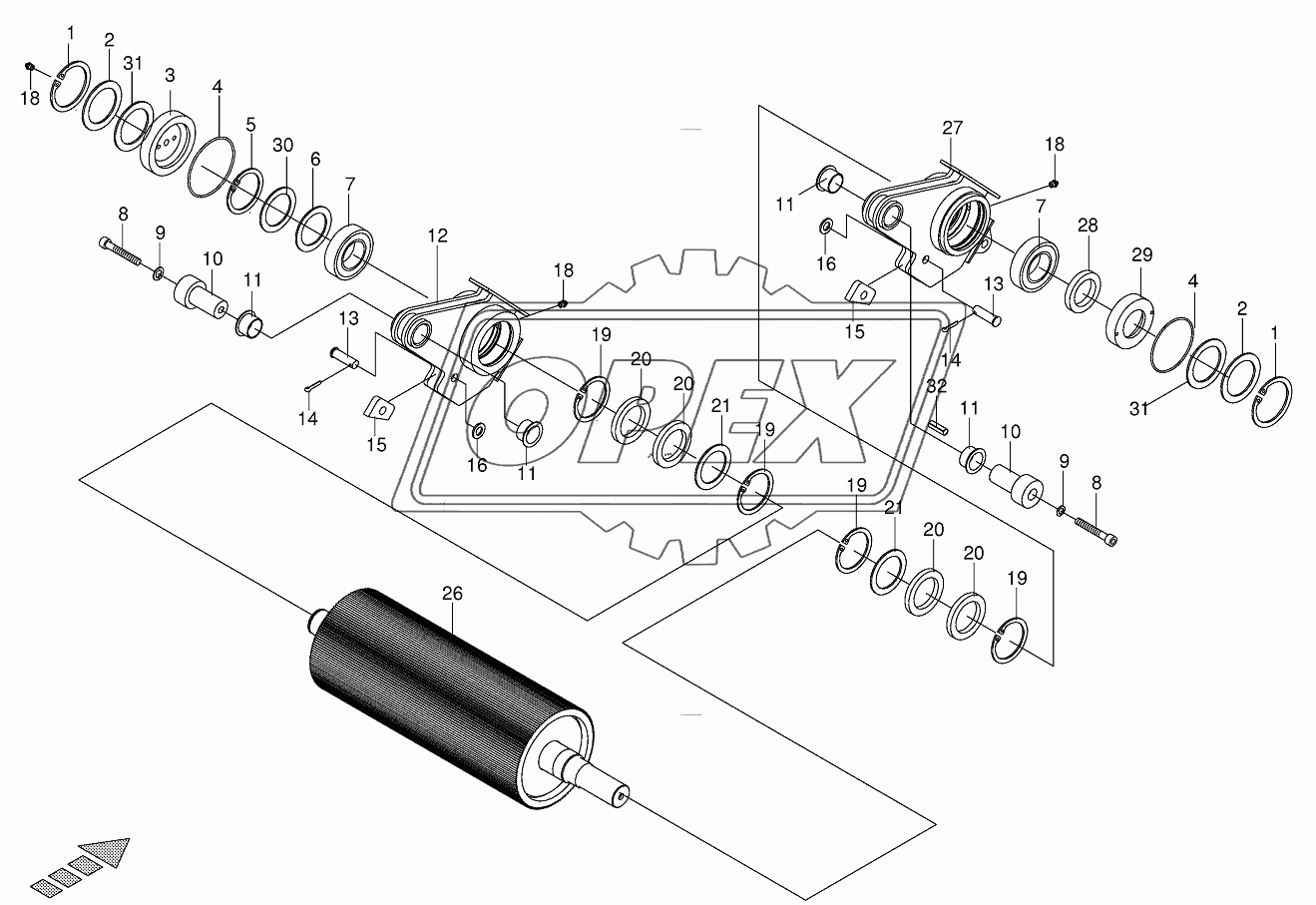 Roller front