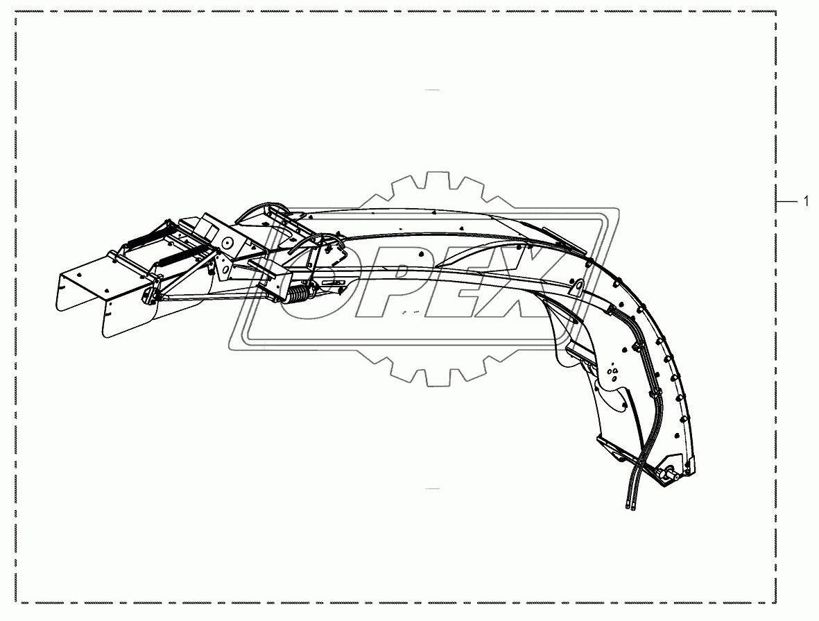 Discharge chute assembl.