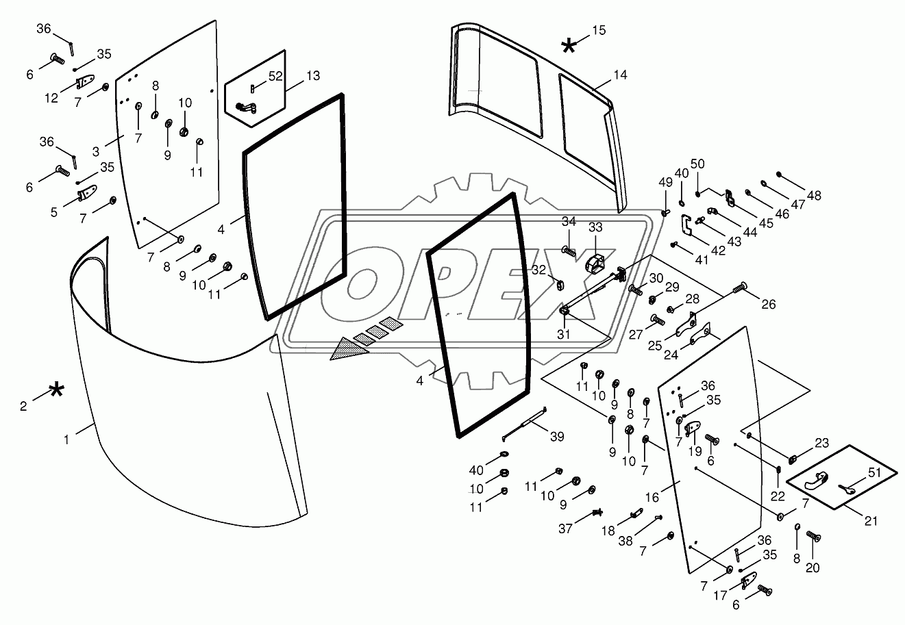 Cab-glazing