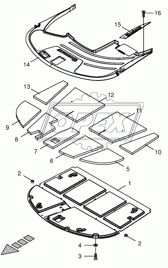 Cab-Sound deadening