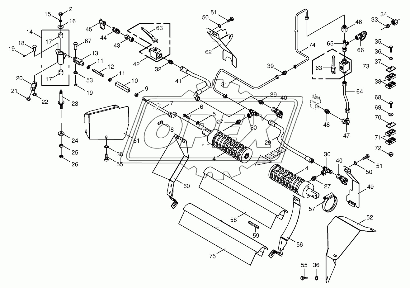 Hydraulic parking brake