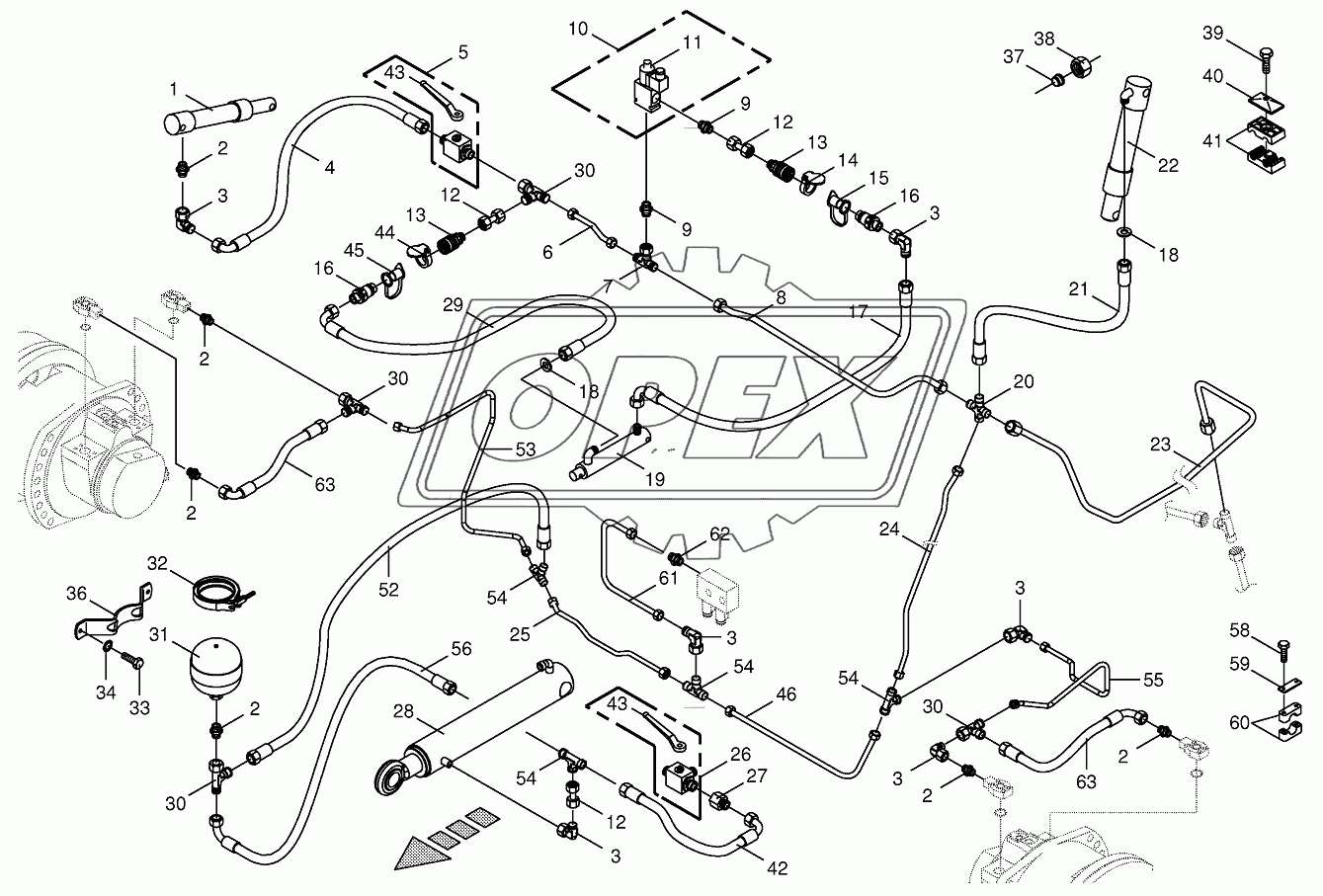 Charge pressure lines-front 805001-831500