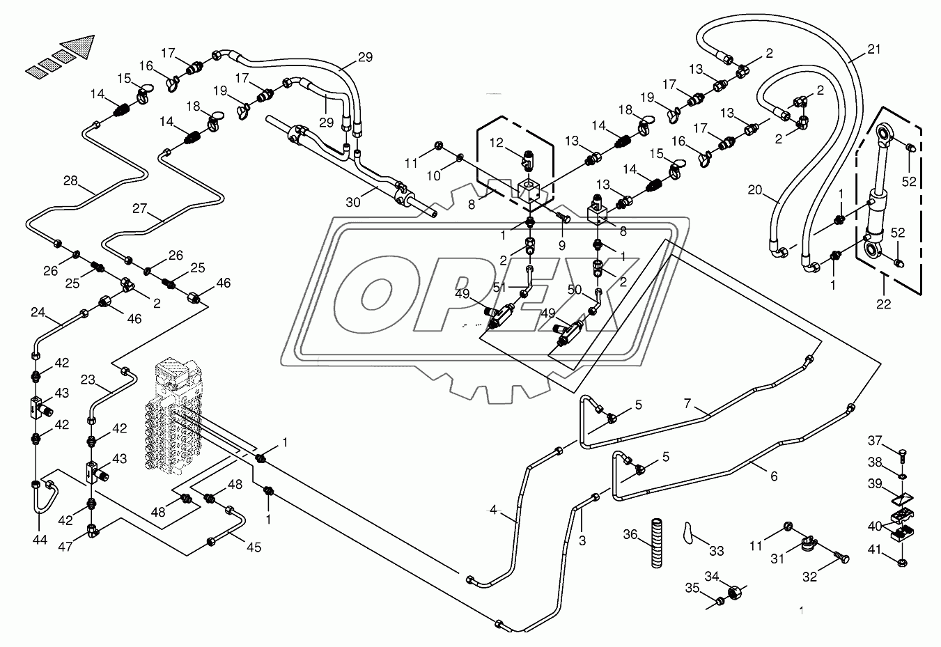 Hydraulics-sharpening device/transv. ground following