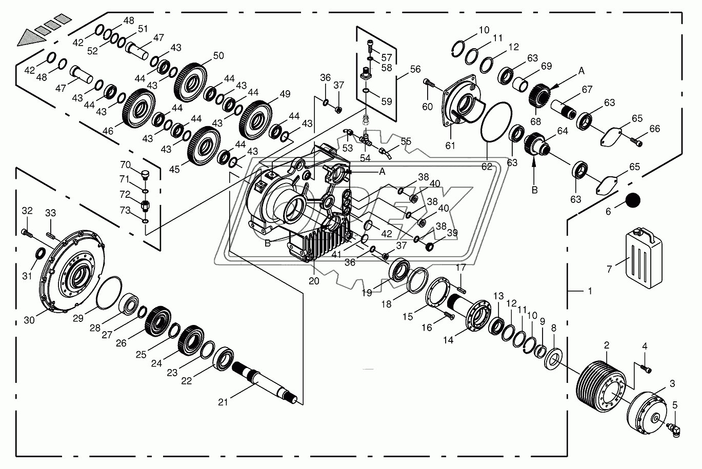 Motor output gear 795000-805000