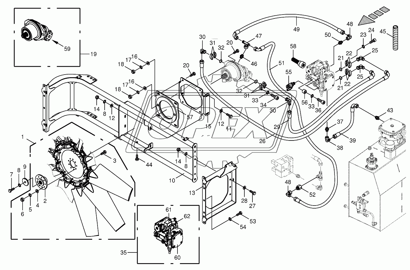 Ventilator wheel/Drive